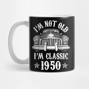 72 Year Old Vintage 1950 Classic Car 72nd Birthday Gifts Mug